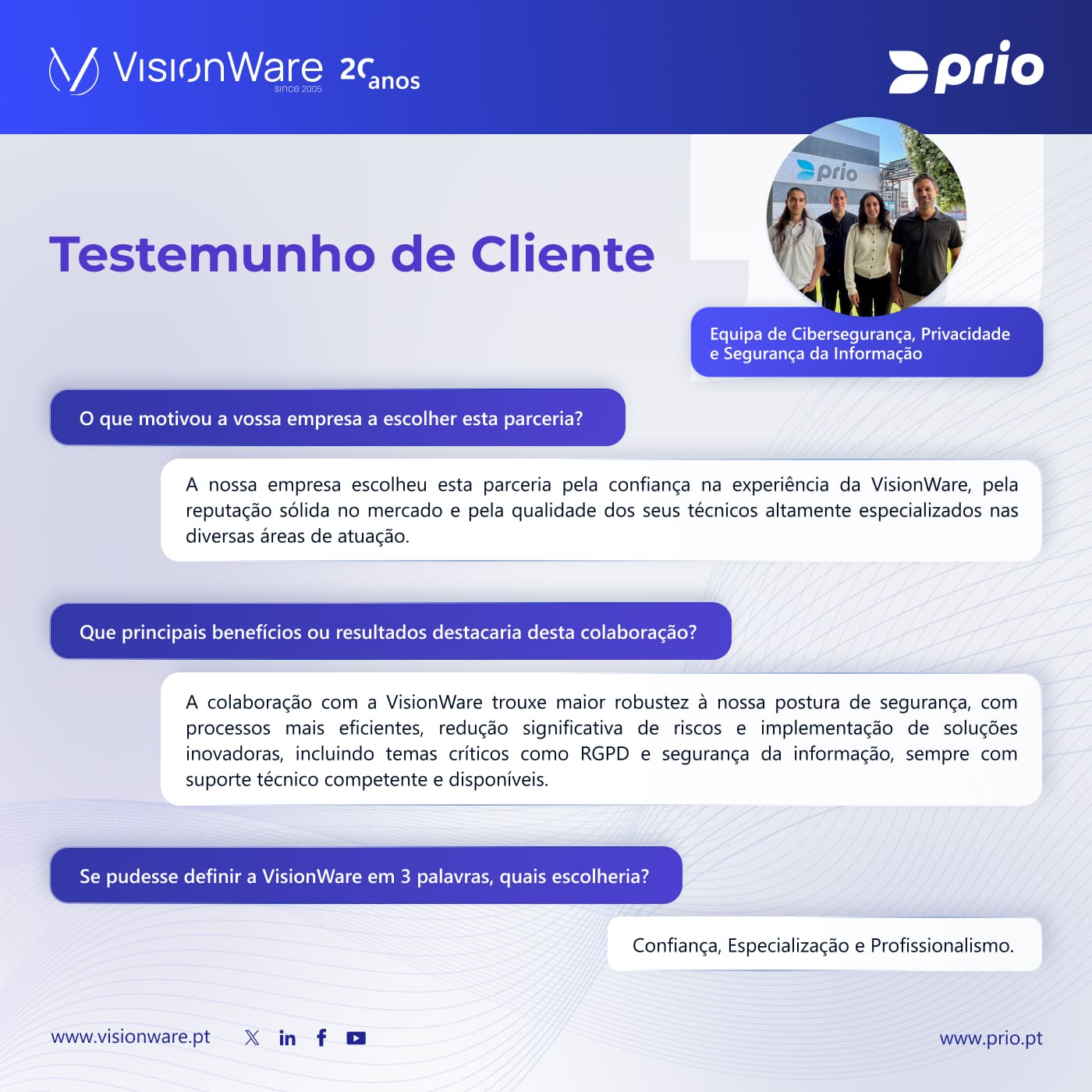 testemunha cliente